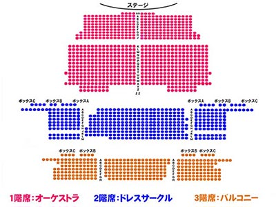 リリック劇場の座席表
