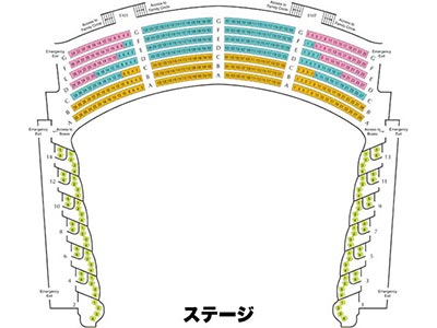 メトロポリタン歌劇場の座席表 5階席