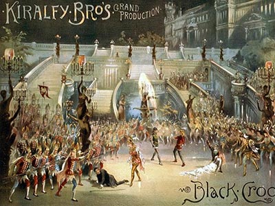 最初のミュージカルと言われている「黒い悪魔」（1866年公演）