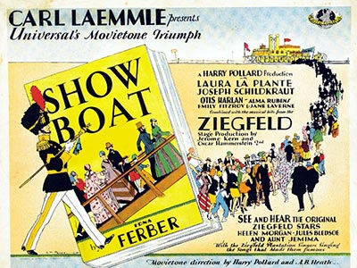 当時のショー・ボート（Show Boat）の広告の様子