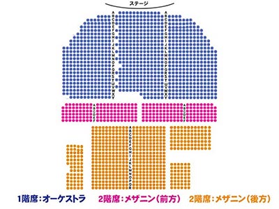 ブロードウェイ劇場の座席表