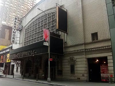 昔の面影を残すエセル・バリモア劇場（Ethel Barrymore Theatre）の外見