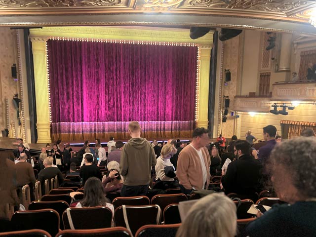 Majestic Theatre seat view Orchestra Center Row T
