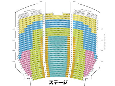 メトロポリタン歌劇場の座席表 1階席
