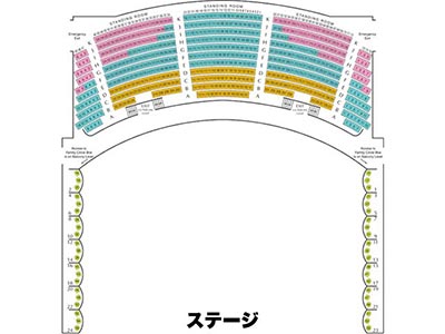 メトロポリタン歌劇場の座席表 6階席