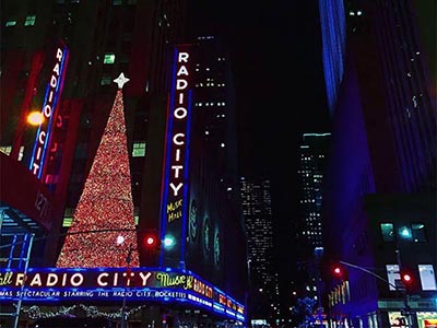 ラジオシティ・ミュージックホール（Radio City Music Hall）の外観