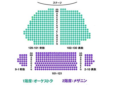 サミュエル・J・フリードマン劇場の座席表