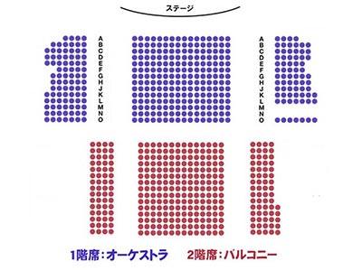 セント・アンズ・ウェアハウス劇場の座席表