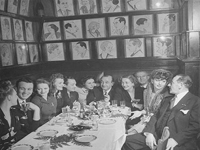 1940年代のサーディーズ店内の様子