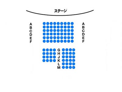 シアター・ロウの座席表 Lion Theatre