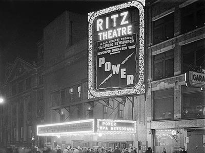 建設当時のリッツ劇場の外観