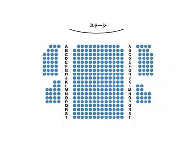 ウエストサイド劇場の座席表 2階席